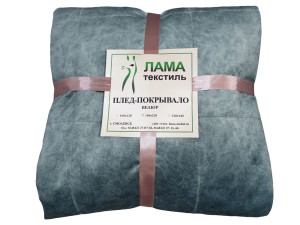 Плед-покрывало зеленое
